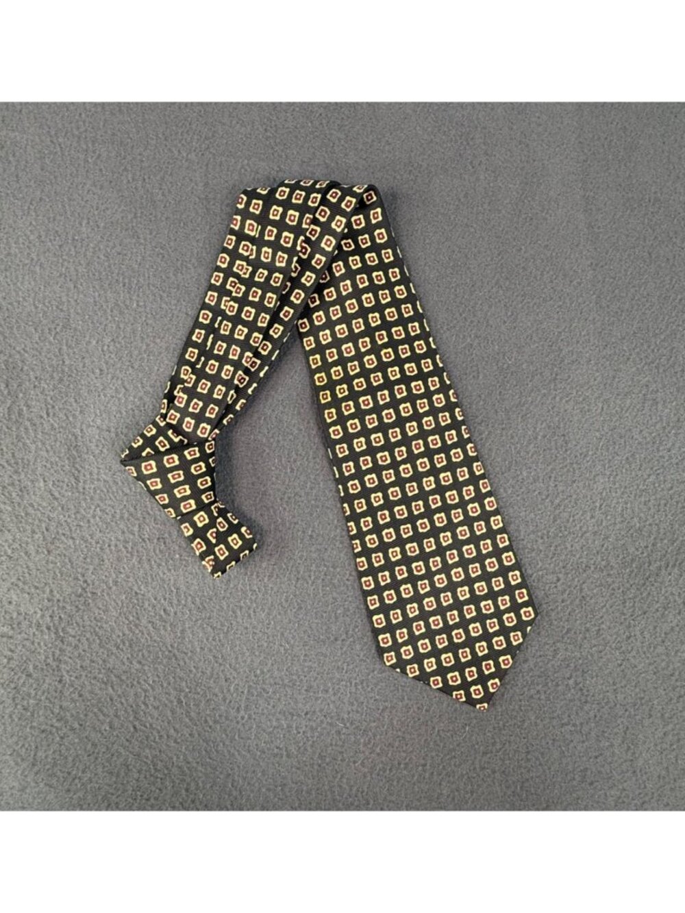 Vintage Polo Ralph Lauren Handmade Silk Geometric Tie 56" Length